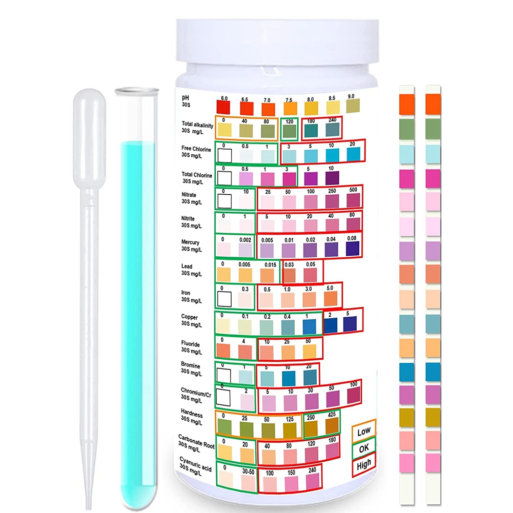 Water Testing Kit - Strip pengujian air untuk air minum-tingkat
