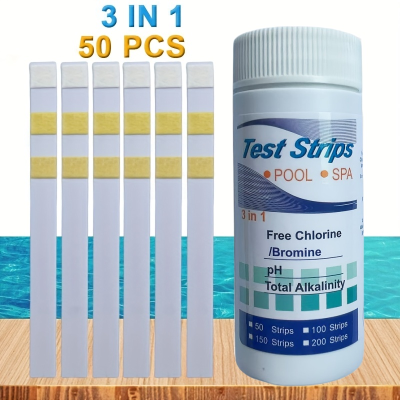 Water Testing Kit - Strip Tes PH Klorin SPA Kolam