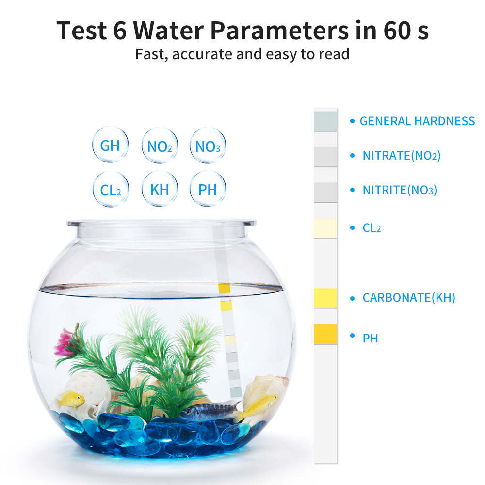 Strip uji kualitas air 6-In-1  - Water Testing Kit ulasan dan harga