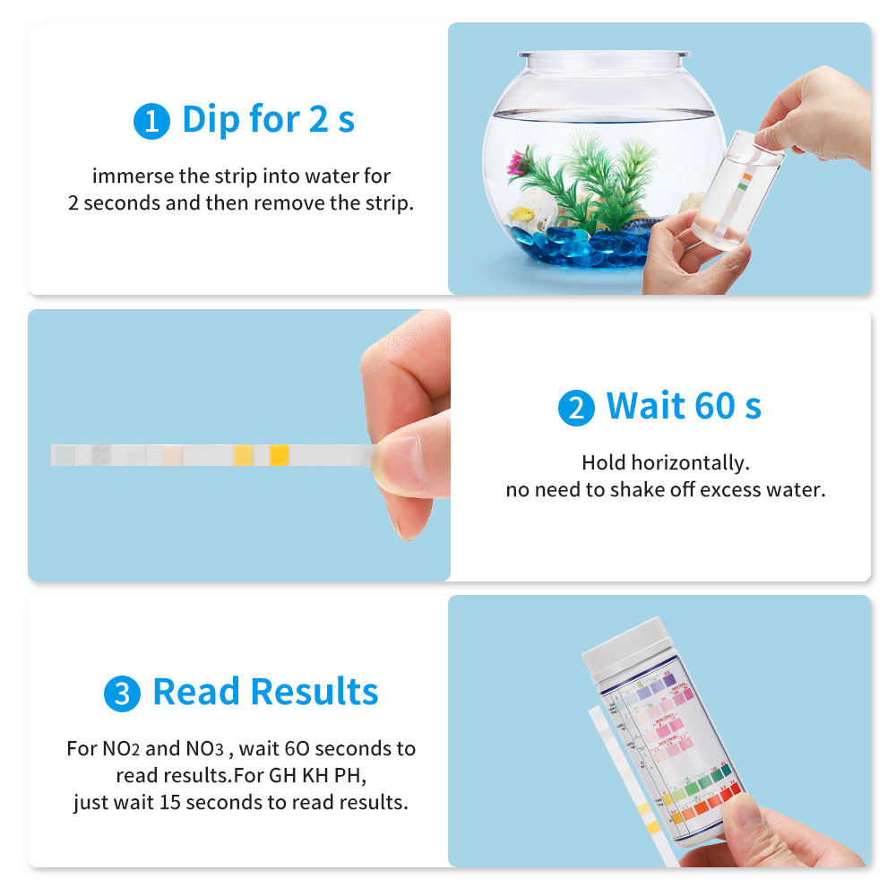 Strip uji kualitas air 6-In-1  - Water Testing Kit ulasan dan harga