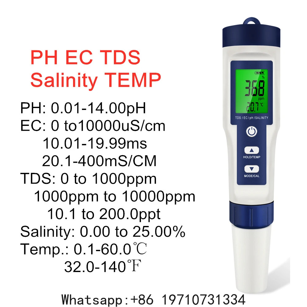 5 Dalam 1 Alat Ukur PH Digital - Water Testing Kit ulasan dan harga