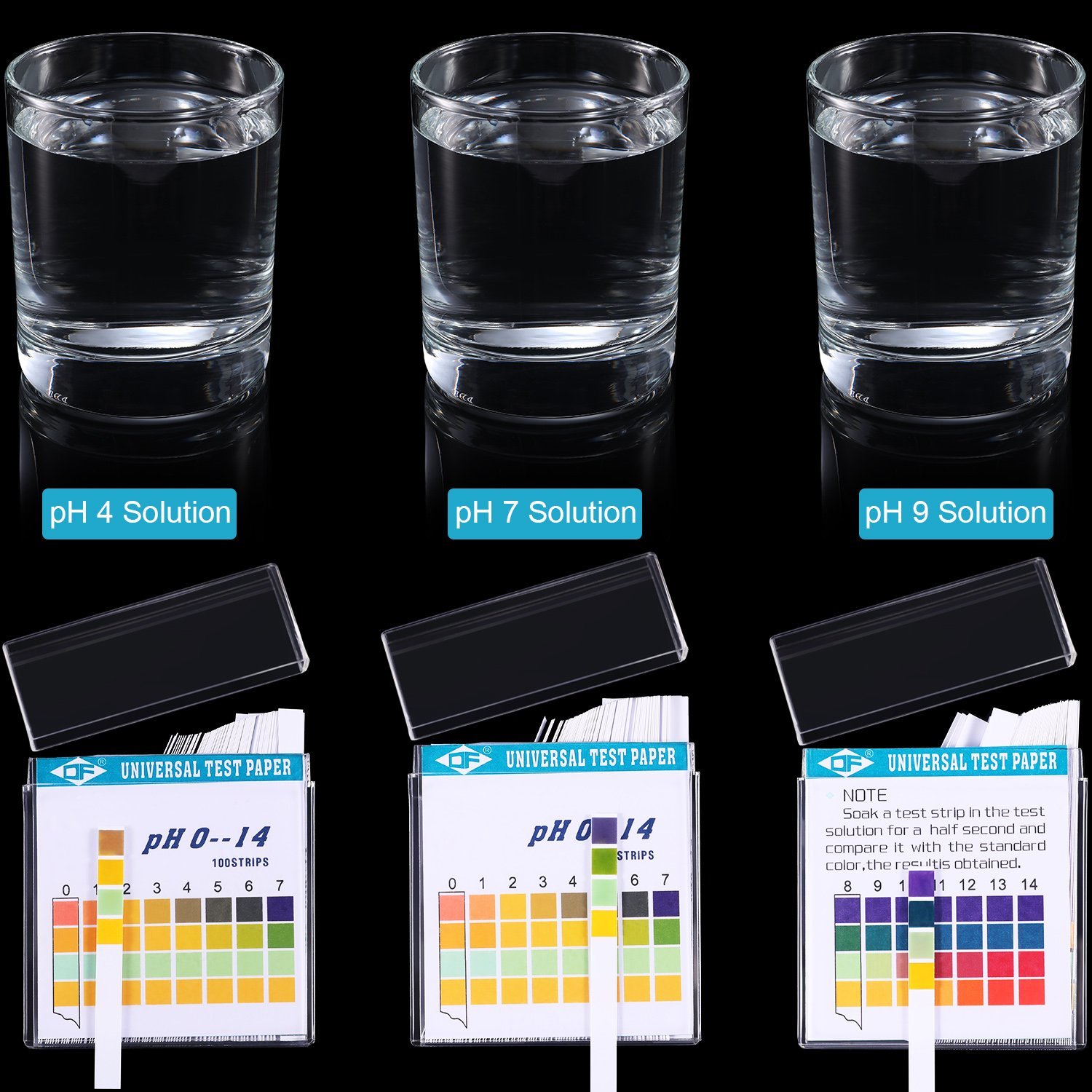 100 strip 0-14 PH kertas indik - Water Testing Kit ulasan dan harga