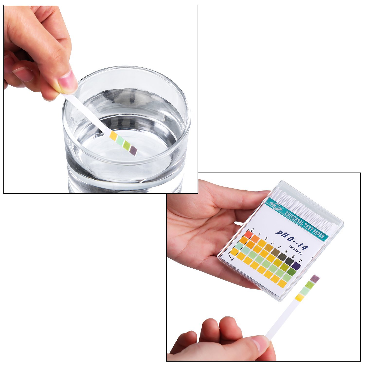 100 strip 0-14 PH kertas indik - Water Testing Kit ulasan dan harga