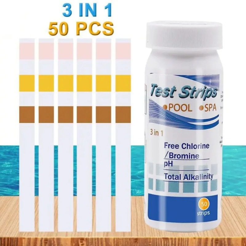 Strip Tes PH Klorin SPA Kolam  - Water Testing Kit ulasan dan harga